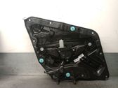 Rear door window regulator with motor