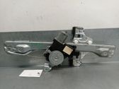 Rear door window regulator with motor