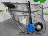 Rear door window regulator with motor