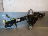 Rear door window regulator with motor
