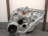 Rear door window regulator with motor