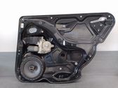 Rear door window regulator with motor