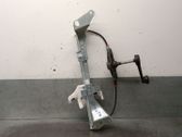 Rear door window regulator with motor