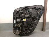 Rear door window regulator with motor