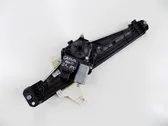 Rear door window regulator with motor