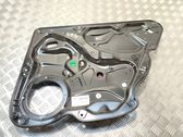 Rear window lifting mechanism without motor