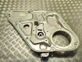 Rear window lifting mechanism without motor