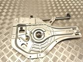 Rear window lifting mechanism without motor