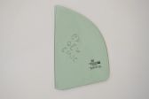 Rear vent window glass