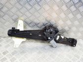 Rear door window regulator with motor