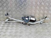 Front wiper linkage and motor