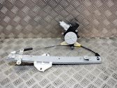Rear door window regulator with motor