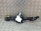 Rear door window regulator with motor