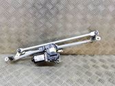 Front wiper linkage and motor