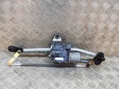 Front wiper linkage and motor