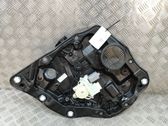 Rear door window regulator with motor