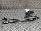 Front wiper linkage and motor