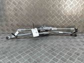 Front wiper linkage and motor