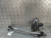Front wiper linkage and motor