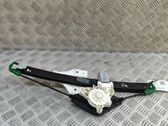 Rear door window regulator with motor