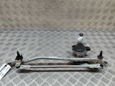 Front wiper linkage and motor