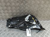 Rear door window regulator with motor