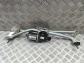 Front wiper linkage and motor