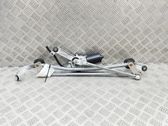 Front wiper linkage and motor