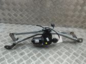 Front wiper linkage and motor