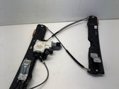 Rear door window regulator with motor