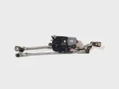 Front wiper linkage and motor