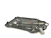 Rear door window regulator with motor