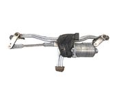 Front wiper linkage and motor