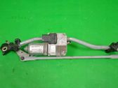 Front wiper linkage and motor