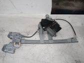 Rear door window regulator with motor
