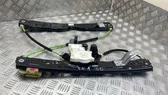 Rear door window regulator with motor