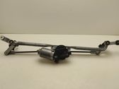 Front wiper linkage and motor