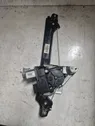 Rear door window regulator with motor