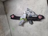 Rear door window regulator with motor