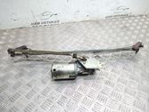 Front wiper linkage and motor