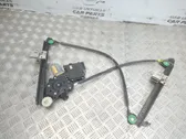 Rear door window regulator with motor