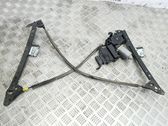 Rear door window regulator with motor