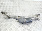 Front wiper linkage and motor