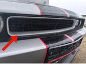 Front bumper upper radiator grill