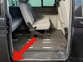 Sliding door lower roller guide/hinge
