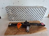 Rear door window regulator with motor
