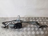 Front wiper linkage and motor