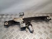 Rear door window regulator with motor