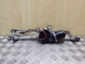 Front wiper linkage and motor