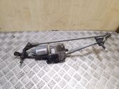 Front wiper linkage and motor